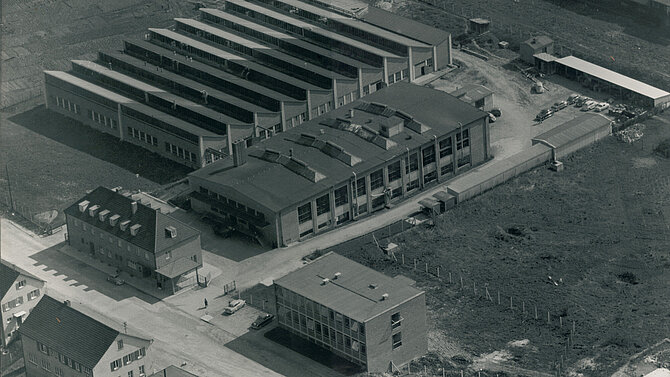 Old picture of the CeramTec site in Plochingen 