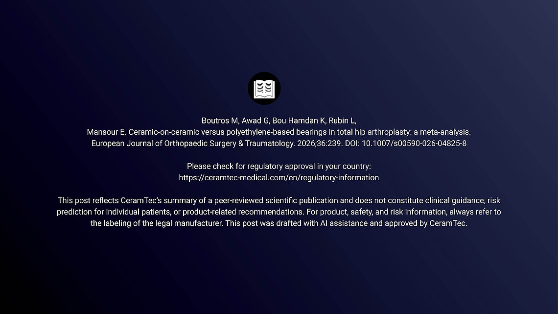 Reference citation, regulatory information link, and scientific-publication disclaimer on a dark blue background.