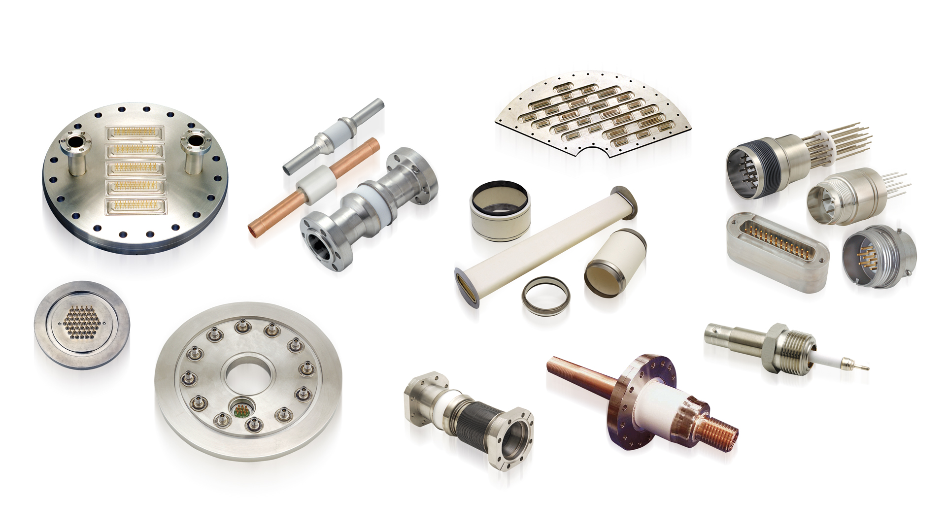 Various hermetic feedthroughs and components from CeramTec for medical devices